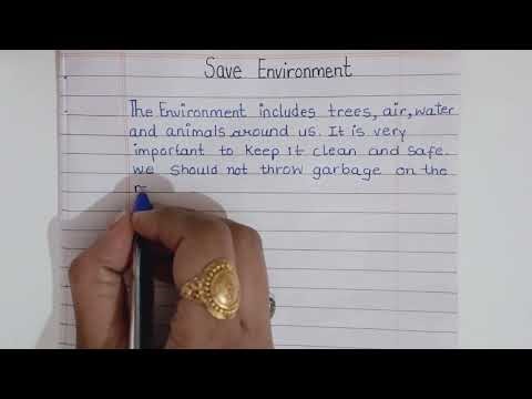 Save environment essay