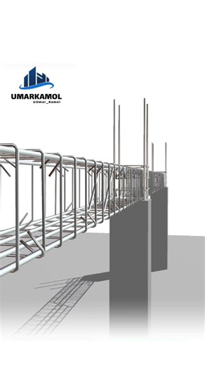 3D Triple Column Construction Explained #3dmodeling #construction #columnreinforcement #shorts