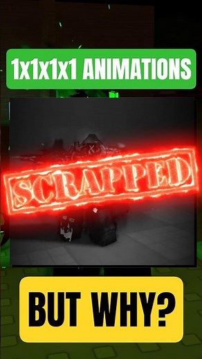 Forsaken SCRAPPED These 1x1x1x1 ANIMATIONS... 💀 #forsaken #roblox #shorts