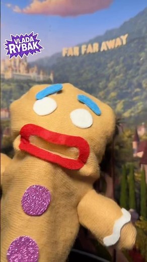 MONGO Gingerbread Man (Gingy cookie created by the Muffin Man) from Shrek! Puppet toy DIY