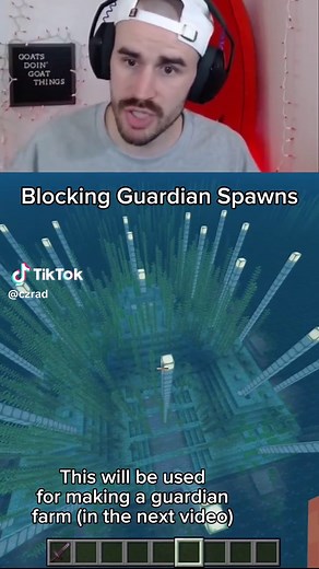 How to block guardian spawns. This will be used to prepare the ocean monument for the guardian farm. #minecraft #bedrock
