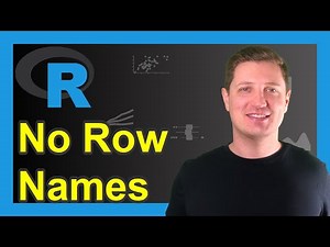 Do Not Display Data Frame Row Names in R | Remove Name | Using print Function & row.names Argument