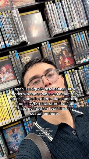 Exploring a Vintage DVD Rental Store in Fukuoka