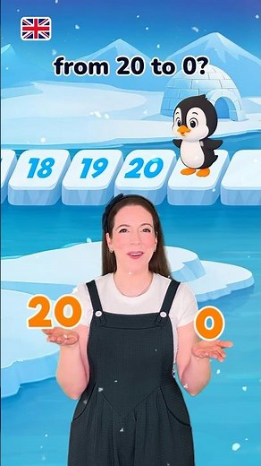 Countdown from 20 to 0 in English 🇬🇧 #counting #learning #kids #beginner