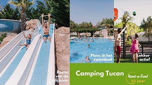 Ontdek nu de gezellige familiecamping Tucan in Lloret de Mar bij Rent-a-Tent 💚 Geniet van een heerlijke glampingvakantie aan de Costa Brava 🏖 👀 Neem een kijkje op onze website 👉 https://www.rent-a-tent.nl/spanje/costa-brava/camping/senia-tucan | Rent-a-Tent