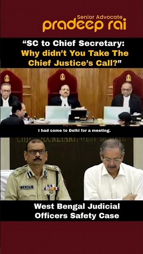 Why didn’t You Take The Chief Justice’s Call ? ||SC to Chief Secretary #courtproceedings
