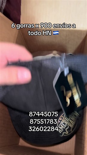 Gorras al por mayor: 6 gorras x L900 con envíos a todo HN
