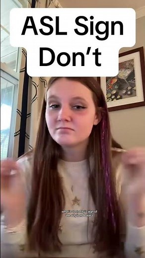 Learn How To Sign "Don't" in ASL for Beginners | American Sign Language #shorts