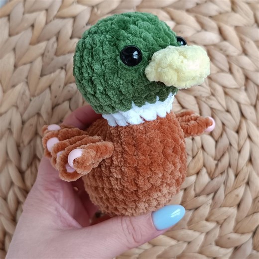 Mallard Duck Crochet Pattern PDF Beaded Fidget Amigurumi Sensory Toy - Etsy