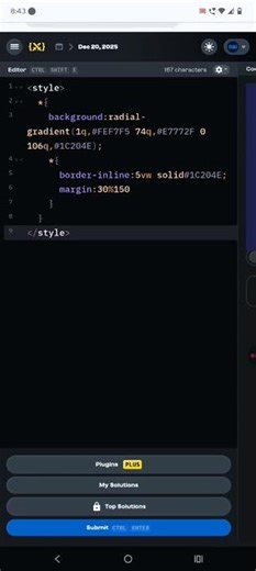 CSS Battle Daily Targets December 20, 2025