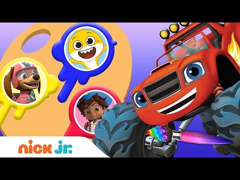 Guess the Missing Colors w/ PAW Patrol, Bubble Guppies & Baby Shark! #12 🌈 | Nick Jr.