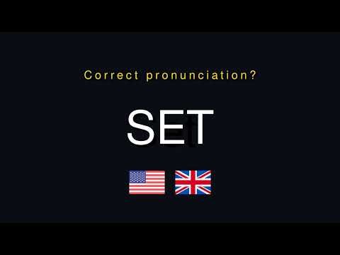 How to Pronounce Set | Set Correct Pronunciation