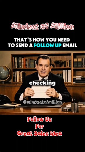 Salesman explain how to send a follow up email💰️💵#salestips #marketing #business #hustle #growth
