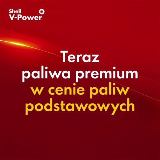 Długa trasa na weekend? 🚗💨 Silnik Twojego samochodu też ją odczuje! Pomóż mu zachować szczytową formę z Shell V-Power! Dzięki ulepszonej formule paliwa premium czyszczą aż do 100% kluczowych części silnika i przywracają aż do 100% jego osiągów*. Sięgnij po ❤️ Shell V-Power 95 lub 💛 Shell V-Power Diesel i zatankuj je w cenie paliw podstawowych**. Codziennie od 14:00 do 18:00! Najniższa cena z sieci z ostatnich 30 dni przed obniżką wynosiła: Shell V-Power 95 - 5,79 zł/l, Shell V-Power Diesel - 