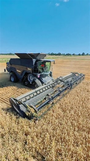 Fendt 10T ideal drive combine harvester with the 40ft MacDon header on. Looking forward to seeing more of them this coming harvest #fendt #combineharvester #harvesttok #britishfarming
