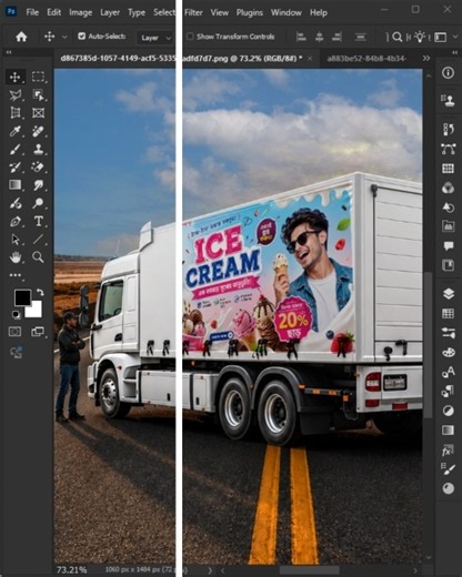 Adobe Photoshop 2027 - How to Use Perspective Tools in Photoshop Beginners Vs PRO #tips #photoshop
