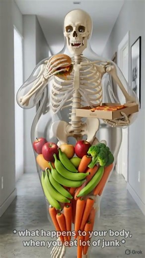 Eating Junk food vs. Healthy food #shorts #facts