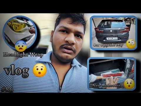 🔥 Aaj Ka Car Work – Android Screen Lagayi & Projector Light Install 😎 | Vlog 86