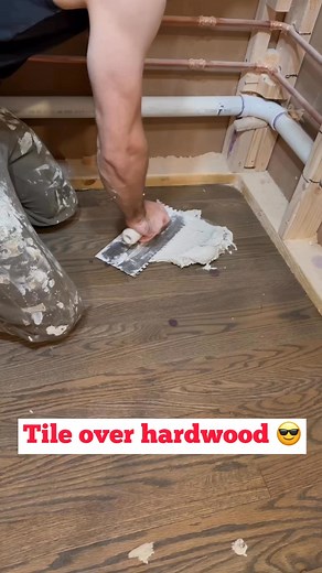 Professional tile installation 😎 #tile #fyp #diy #remodeling #HardwoodFloors #flooring #flooringinstallation #tilework #painter #handyman | Egor Berezhnoi