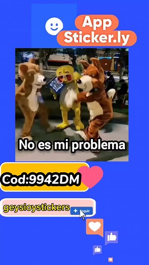 Stickers 'No es mi problema' para WhatsApp