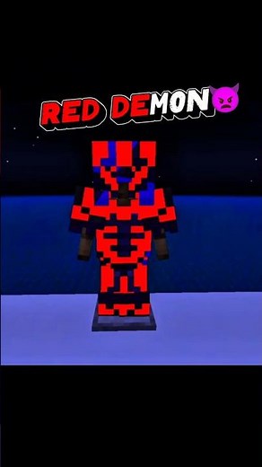 "RED DEMON" Armor Trim in Minecraft! (OP Red & Blue Combo) 😈
