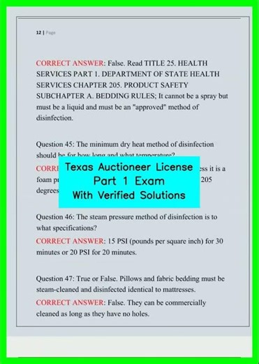 Texas Auctioneer License Part 1 Exam With Verified Solutions video