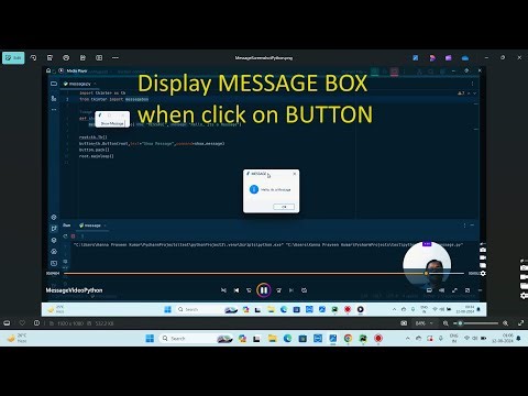 Display Message Box when Click on Button in Python