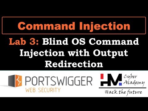 Command Injection 3 | Blind OS Command Injection with Output Redirection