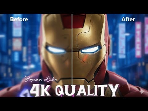 How To Increase Video 4k Quality Like Topaz in Mobile (Free Tutorial)| Enhance Video Quality (Free)