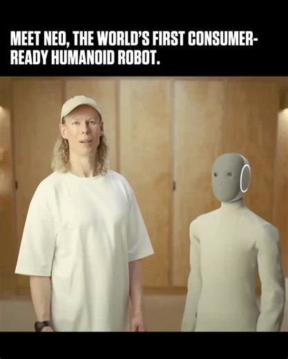 Day Trading on Instagram: "@1x.technologies just revealed NEO. The first consumer-ready humanoid robot built to live and work in your home. It takes care of daily chores, helps manage your schedule, and continues learning new tasks over time. Powered by advanced AI, NEO can recognize voices, faces, and objects, remember past conversations, and adapt to your routines. It folds laundry, retrieves items, opens doors — all quietly and safely. You can reserve yours today with a $200 deposit, with del