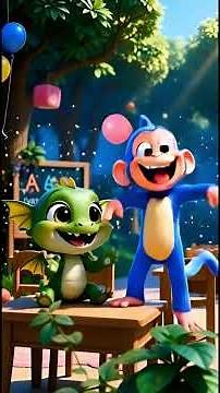 Learn ABC with Fun 🤩 | A B C for Kids | Disney-Style Cartoon #viral #youtubeshorts