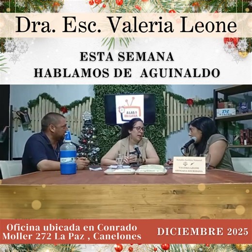 Valeria Leone on Instagram: "ESTA SEMANA HABLAMOS SOBRE AGUINALDO DOCTORA ESCRIBANA Valeria Leone Asesoramiento Jurídico y Notarial TE ESPERAMOS EN NUESTRA OFICINA Ubicada en Conrado Moller 272 La Paz , Canelones Nuestros Horarios de Lunes a Viernes de 12:30hs a 18:30hs ESCANEA EL CODIGO QR Y PEDI TURNO EN NUESTRAS OFICINAS LINK TURNO: https://docs.google.com/forms/d/e/1FAIpQLSdtr0R4Z3ypTzfoiHoG_QB6p9DTqvK08DN7PC9Wunsldf0fAQ/viewform?usp=header"