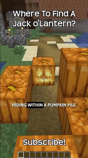 Where To Find A Jack o'Lantern In Minecraft?!