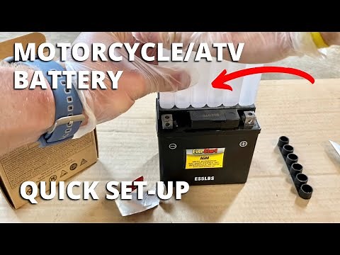How to Fill and Charge a New Motorcycle or ATV Battery