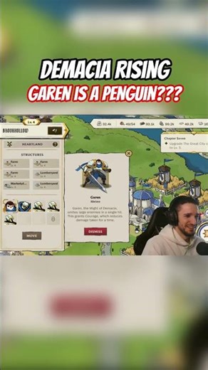 Garen Penguin #gamingshorts #demaciarising #demacia #leagueoflegends #funny