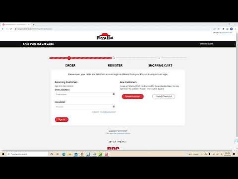 How to Buy an eGift Card on Pizza Hut Online