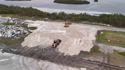 How Crews Rebuild a Beach After Hurricane Milton Destroys Everything