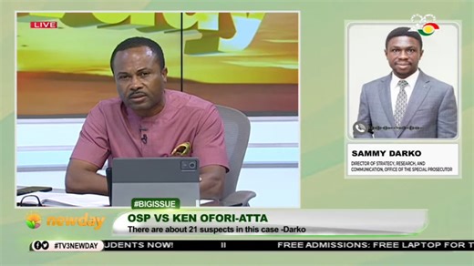 OSP vs Ken Ofori-Atta: There is no back and forth between the OSP and AG. We have come too far to botch our own investigation. - Sammy Darko (Director for Strategy, OSP) #TV3Newday #TV3GH | TV3 Ghana