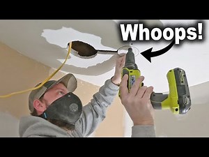 How to Relocate and Patch Recessed Light Hole