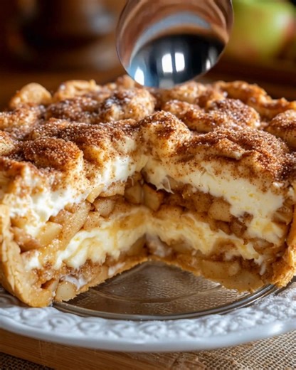 Snickerdoodle Cream Cheese Apple Pie Ingredients: 2 pre-made pie crusts (9-inch) 1 cup cream cheese, softened 1/2 cup granulated sugar 1 teaspoon vanilla extract 1 teaspoon ground cinnamon ...... Full Recipe in Coʍmеոτ 💬 | The Saucy Plate