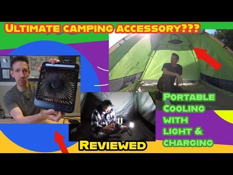 This Battery Fan Lasts ALL Night… 48-Hour Portable Cooling with light (Warmco D4 20,000mAh)