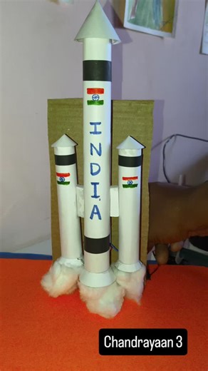 🌈Art-touch 🖌️✂️ on Instagram: "#chandrayaan_3 #working modle #art #croft #education"