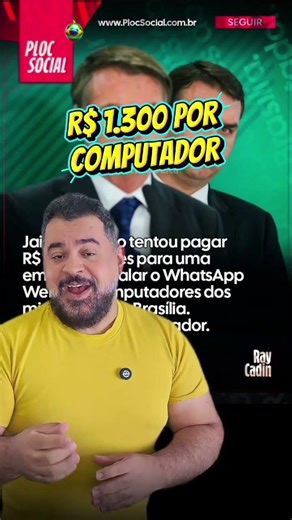 Bolsonaro wanted to pay R$ 500 million to a company to install WhatsApp Web in Congress.