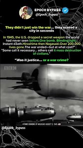 One Bomb. 200,000 D3ad. Was It Justified?" #historicalfacts #darkhistory #nuclearwar