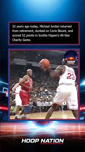 Michael Jordan's Epic 52-Point Return #nba nba