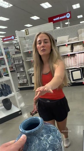 This couple performed a risky stunt with glassware in a mall #shortsvideo