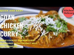 Goan Chicken Curry/How To Make Goan Chicken Curry Restaurant Style At Home/ Chicken Coconut Curry