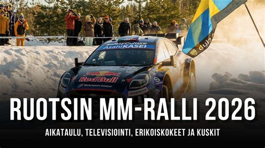 Ruotsin ralli 2026: Tulokset & pisteet