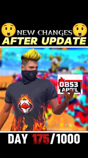 NEW CHANGES AFTER UPDATE IN FREE FIRE 😲 II DAY 175/1000#freefire #gamingtastic #garenafreefire #fyp
