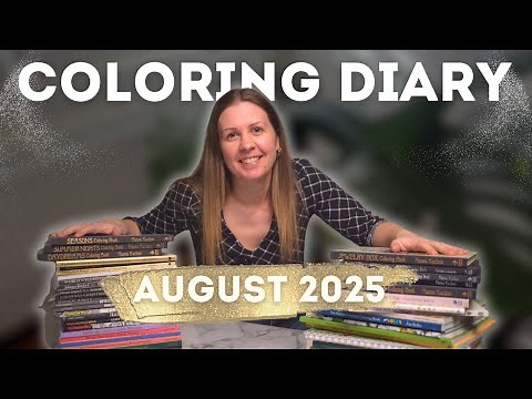 My Coloring Diary 📔 Completed Coloring Pages for August 2025!